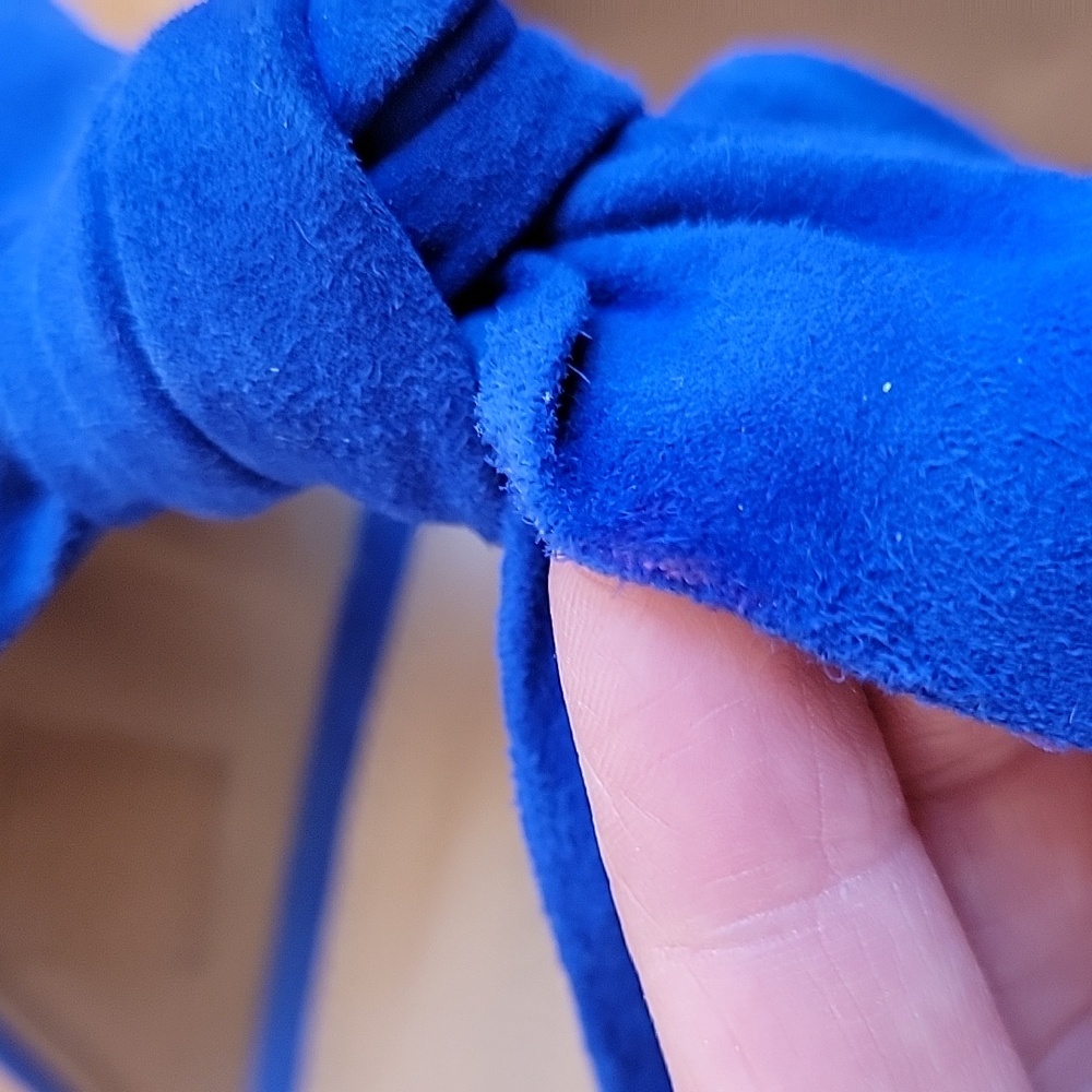 Ulla Johnson Royal Blue Heels with Bow Accent - Picture 7 of 16